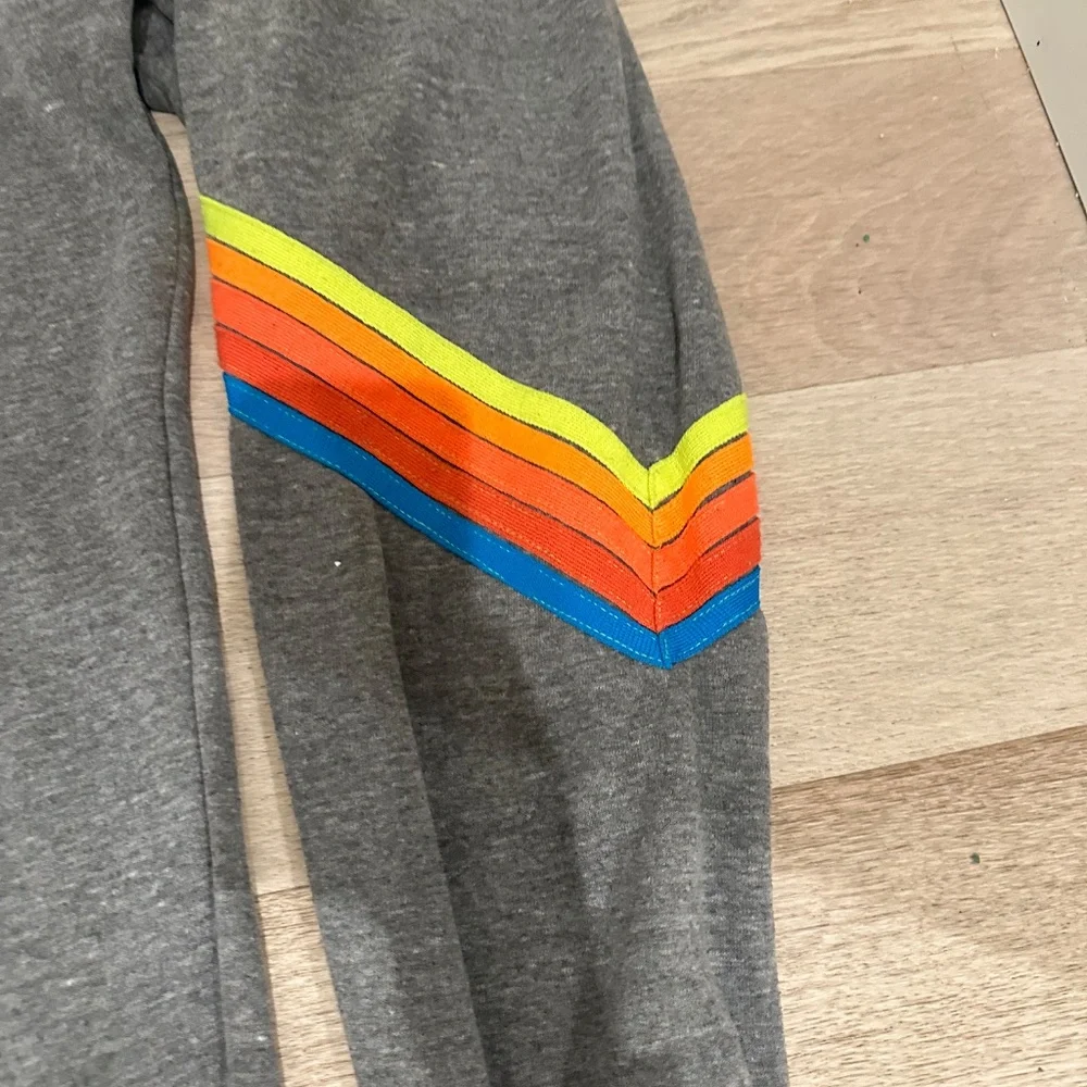 Aviator nation gray striped sweatpants - Picture 2 of 5